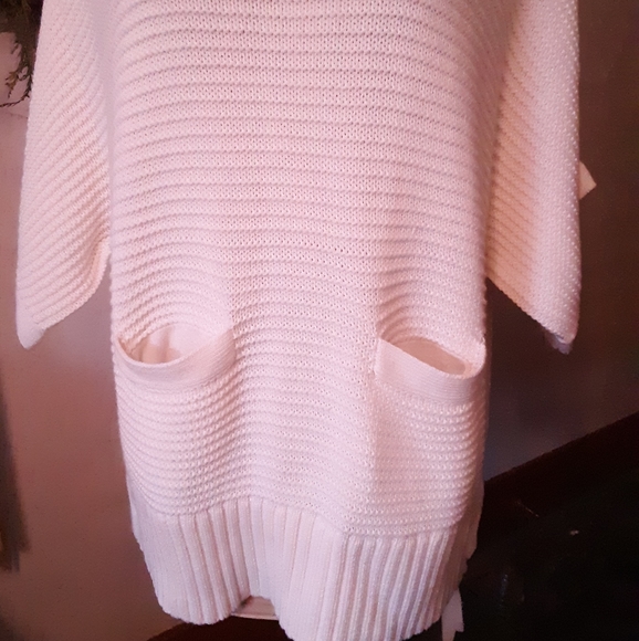 J Crew Cream Turtleneck Poncho - Picture 2 of 6